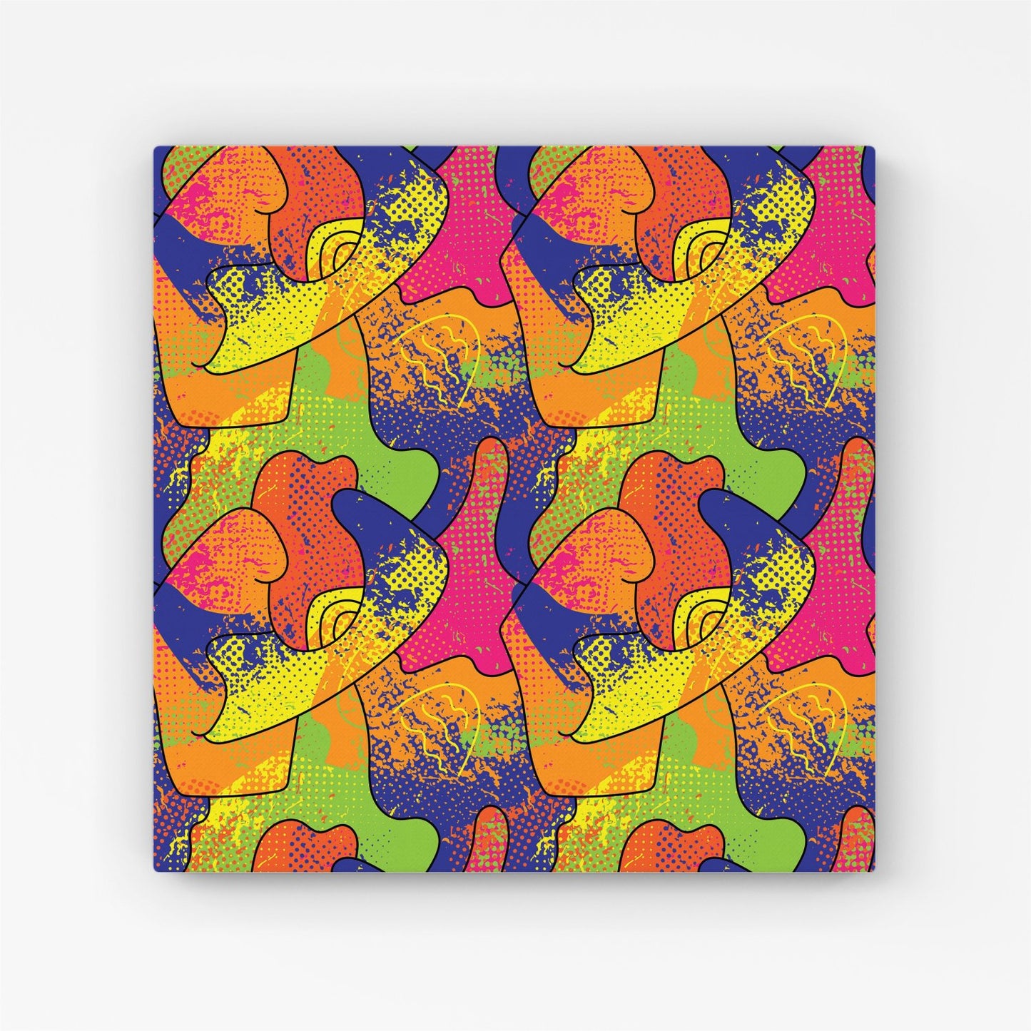 Bright Abstract Pattern Canvas