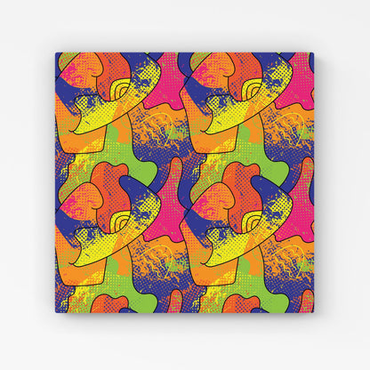 Bright Abstract Pattern Canvas