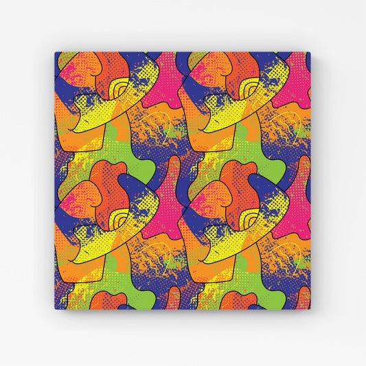 Bright Abstract Pattern Canvas