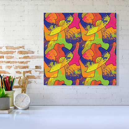 Bright Abstract Pattern Canvas