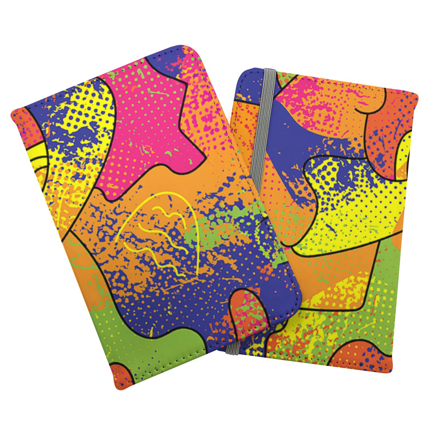Bright Abstract Pattern Passport Cover