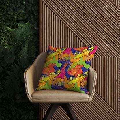 Bright Abstract Pattern Outdoor Cushion
