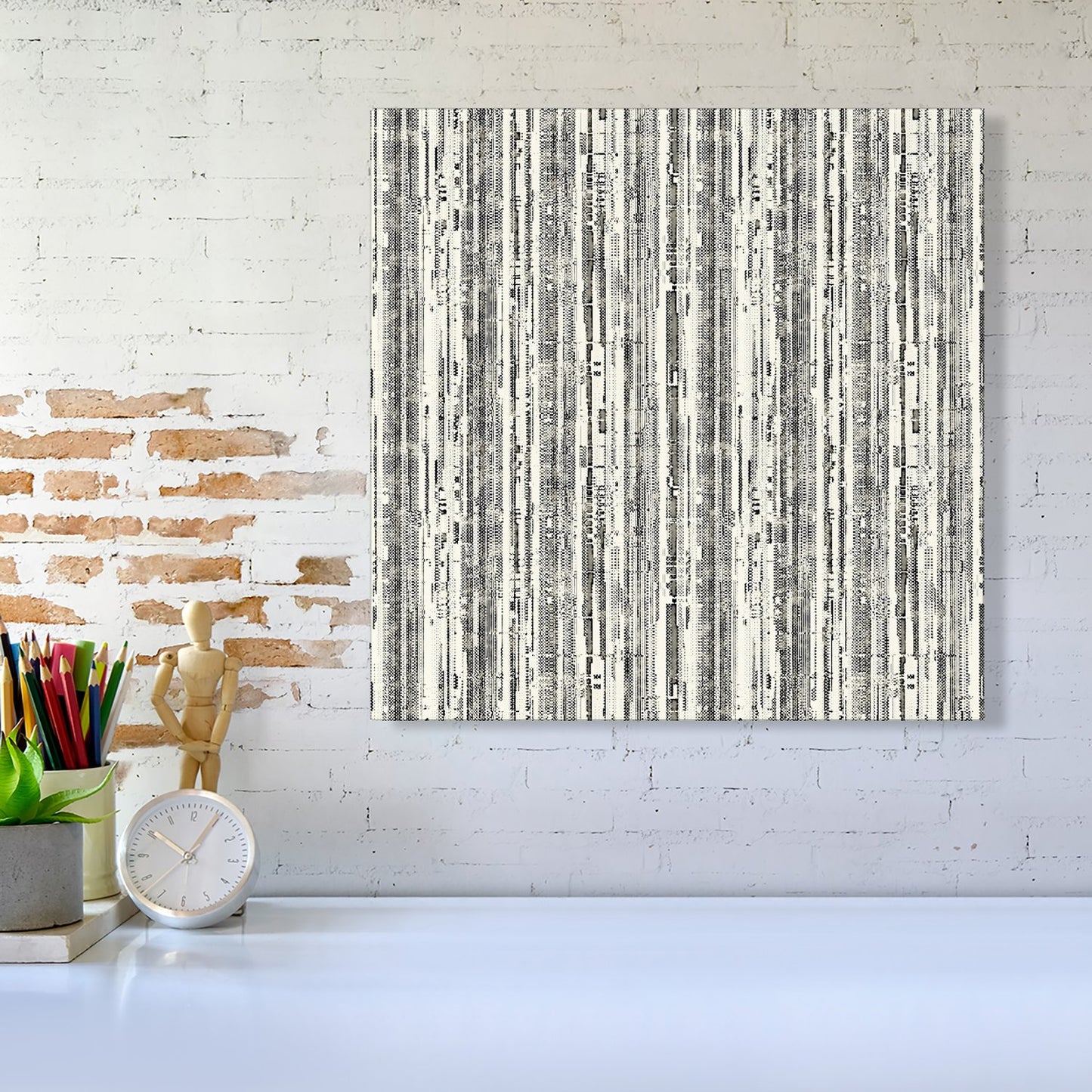 Washed Out Canvas Pattern Canvas