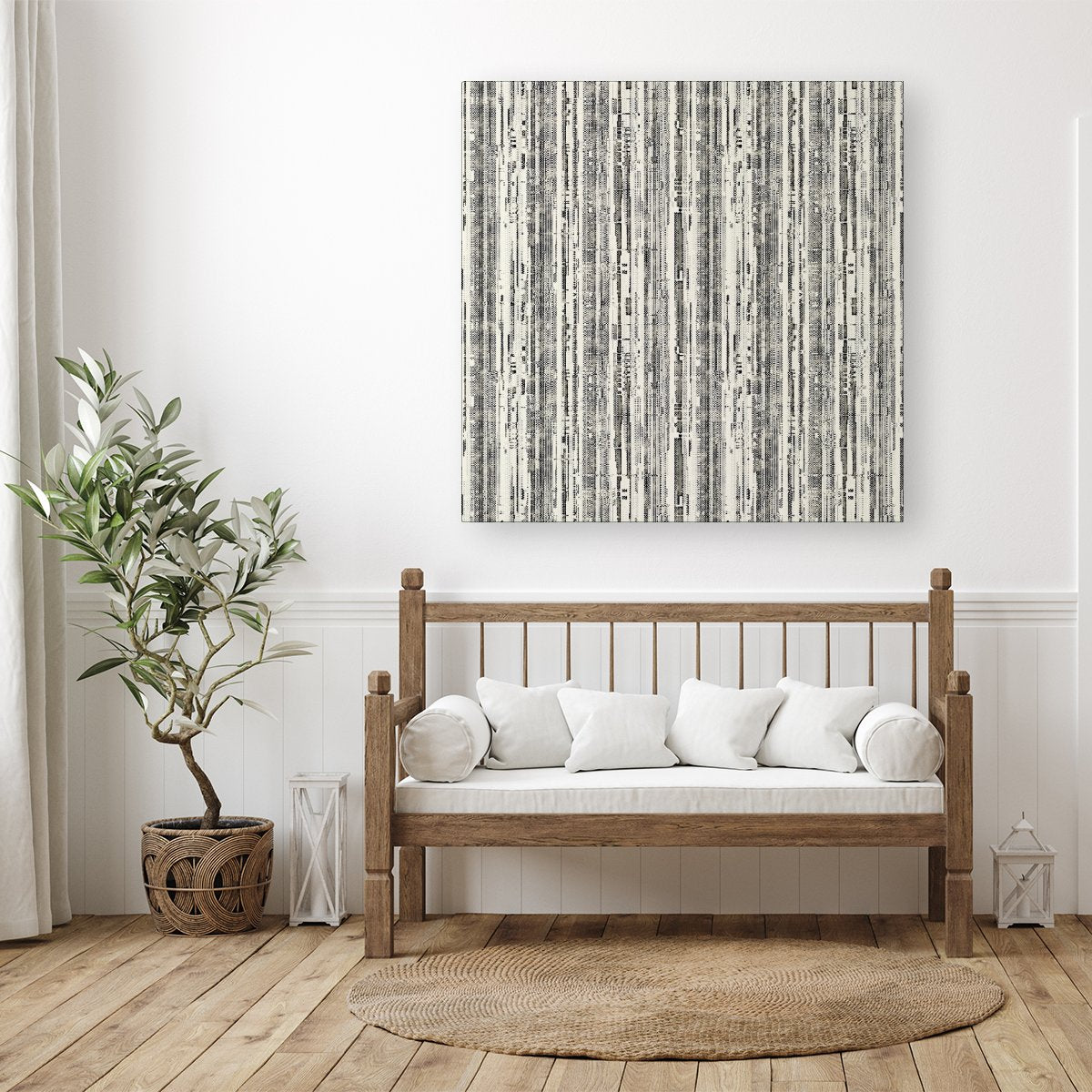 Washed Out Canvas Pattern Canvas