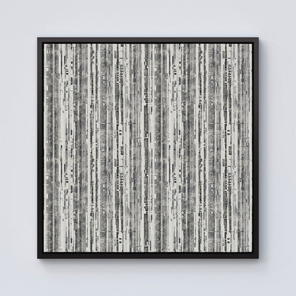 Washed Out Canvas Pattern Framed Canvas