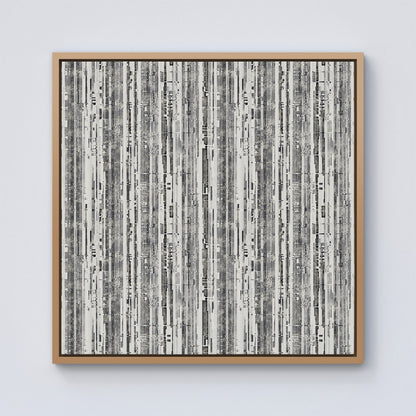 Washed Out Canvas Pattern Framed Canvas