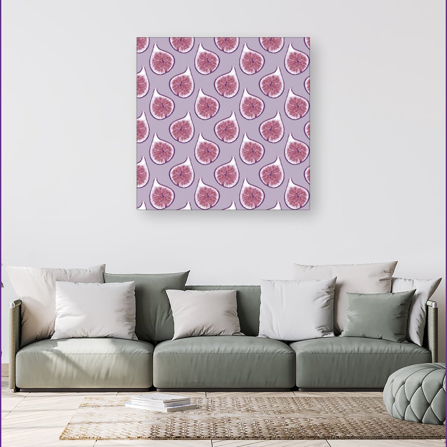 Modern Fig Pattern Canvas