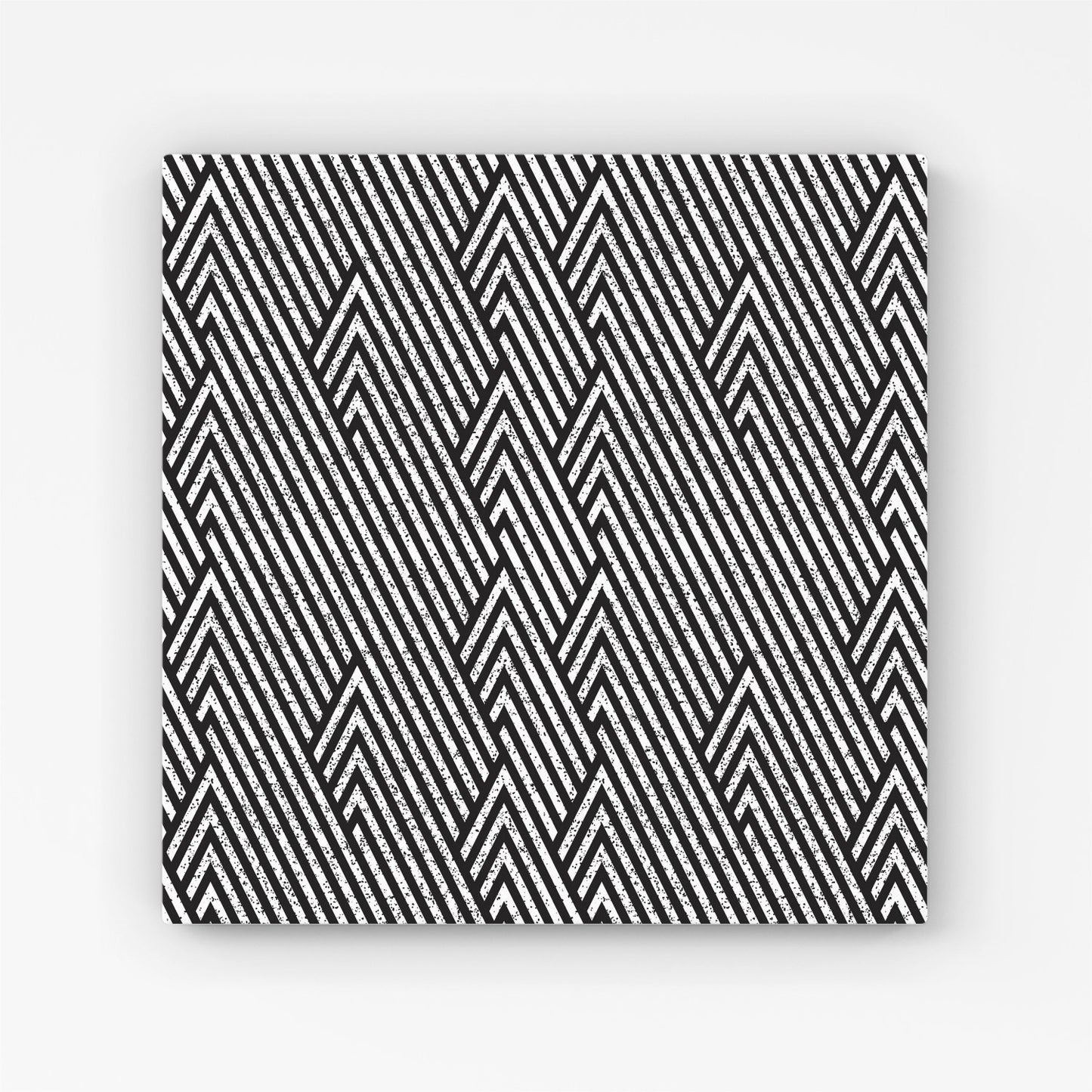 Oblique Black Grunge Pattern Canvas