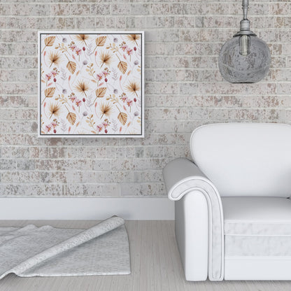 Watercolour Orchids Framed Canvas