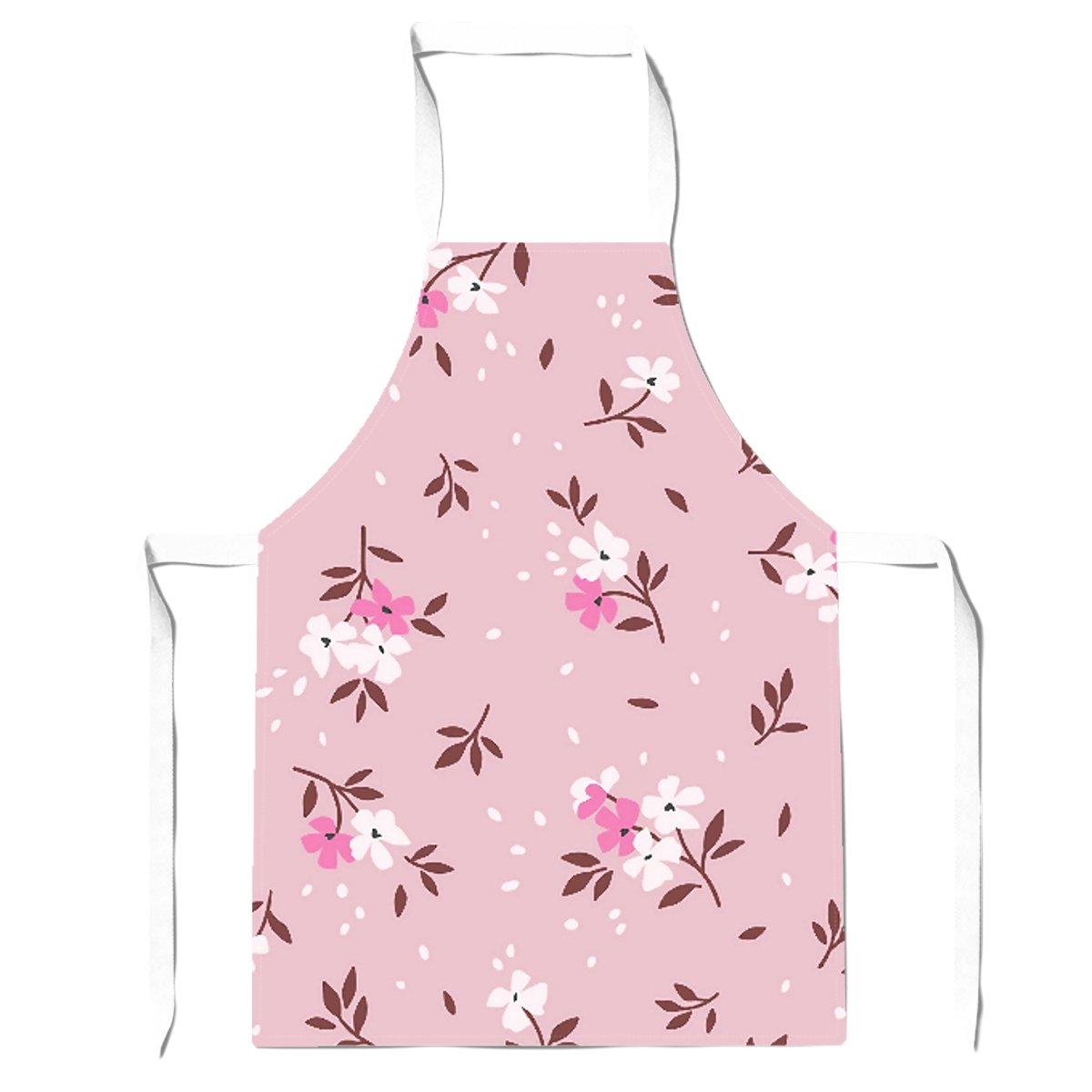 Pretty Pink Flower Pattern Apron