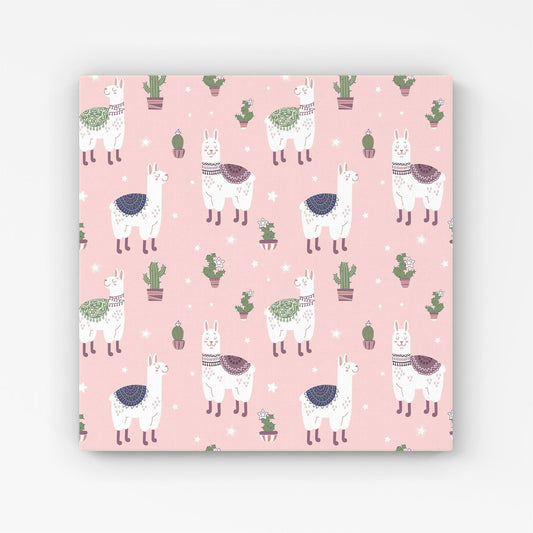 Happy Lama Canvas