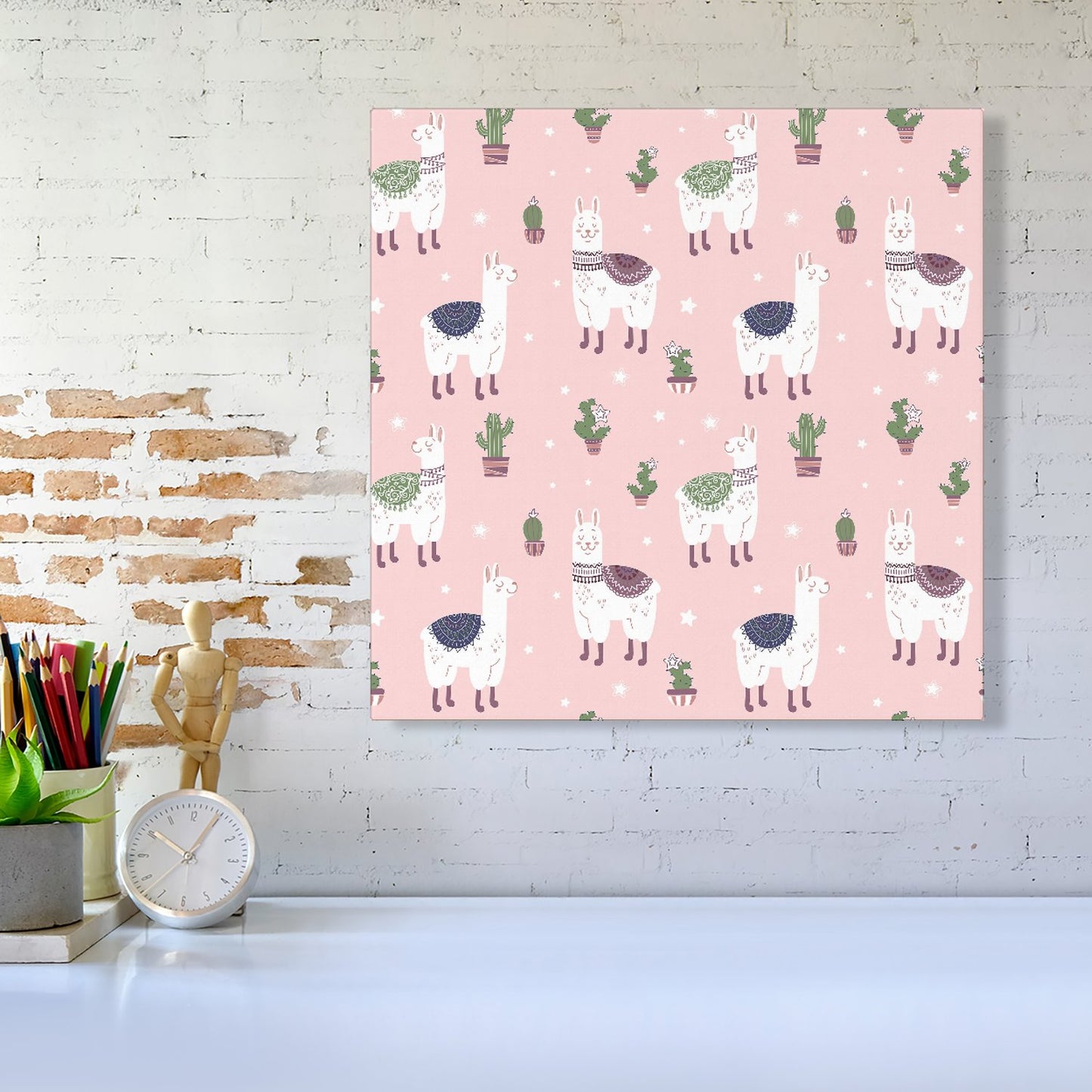 Happy Lama Canvas