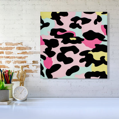 Colourful Leopard Print Canvas