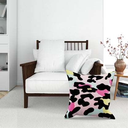 Colourful Leopard Print Floor Cushion