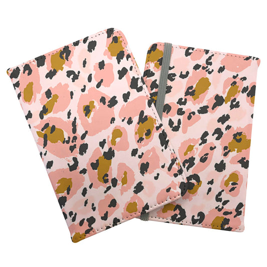 Hand Drawn Pink Leopard Print Passport Cover