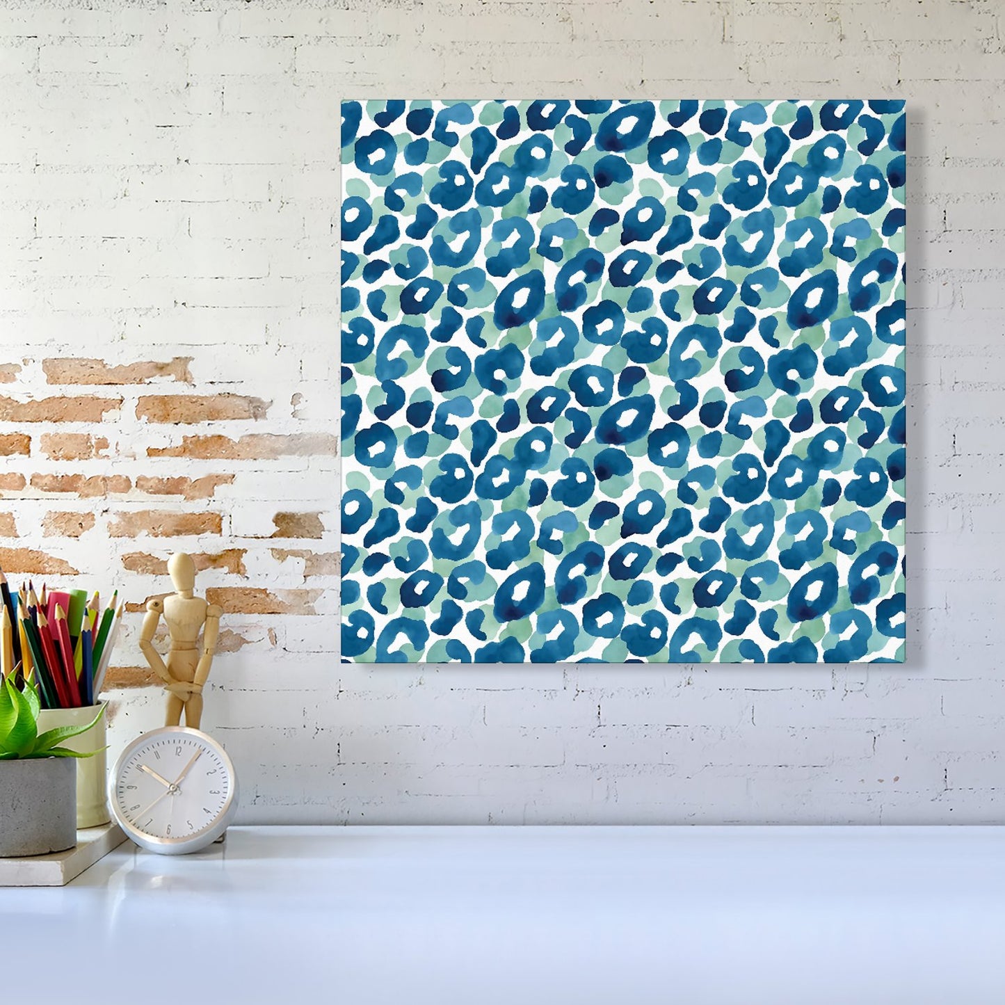 Watercolour Leopard Print Canvas