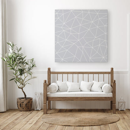 Geometric Triangle Pattern Canvas