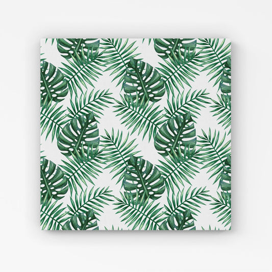 Watercolour Tropical Leaves Canvas