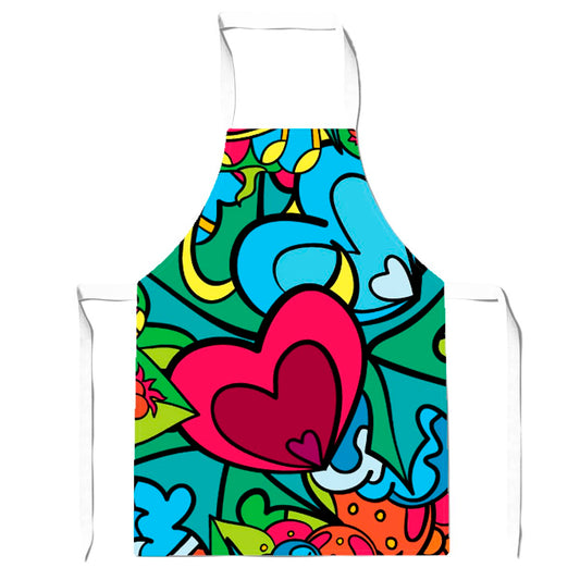 Hippie Psychedelic Pattern Apron