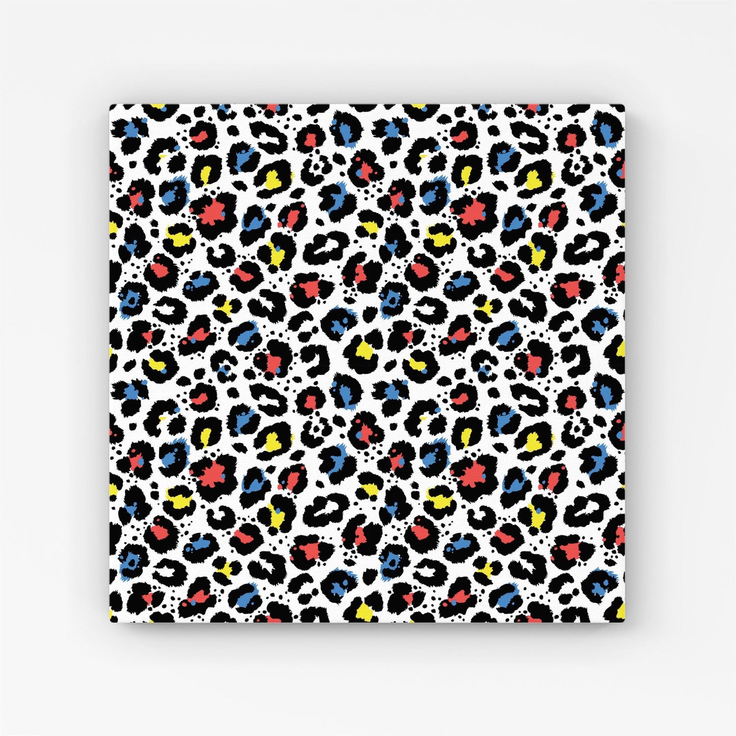 Coloured Leopard Print Canvas