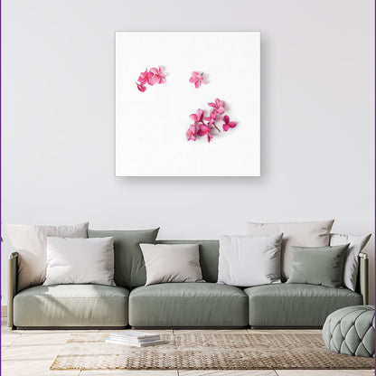 Pink Frangipani Flowers Canvas