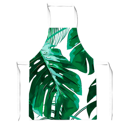 Tropical Jungle Leaf Pattern Apron
