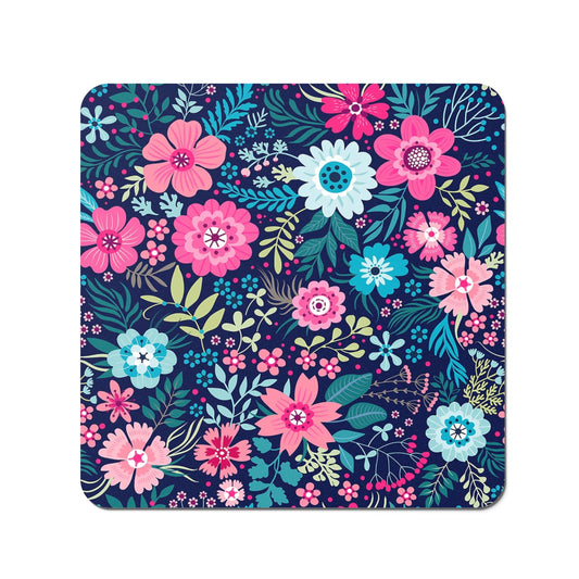 Cute Colourful Flower Pattern Coasters