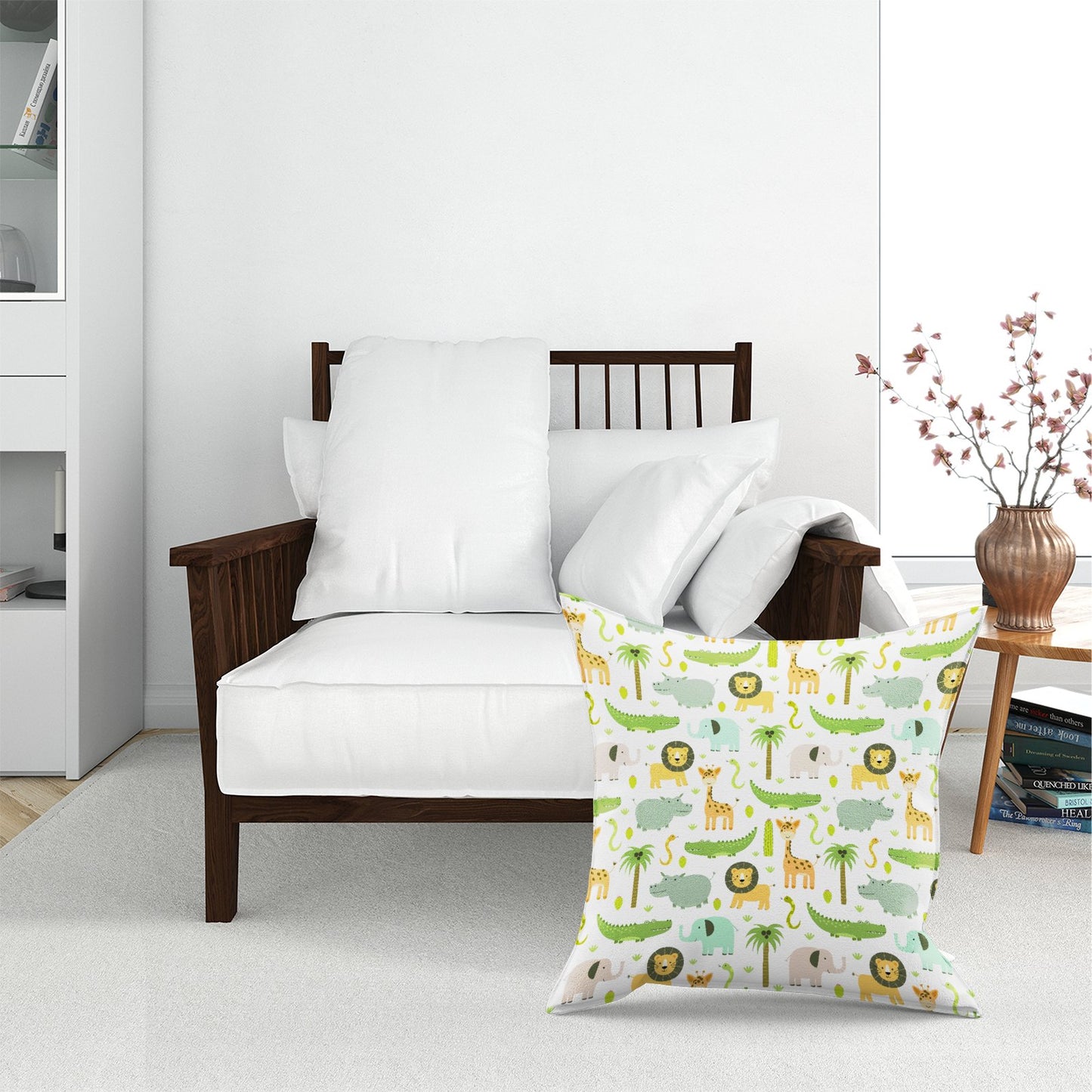 Cute Safari Animals Floor Cushion
