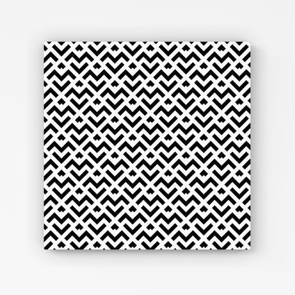 Black And White Abstract Pattern Canvas