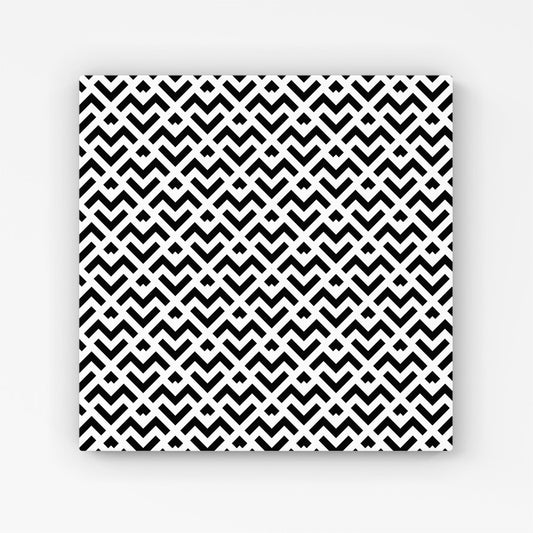 Black And White Abstract Pattern Canvas