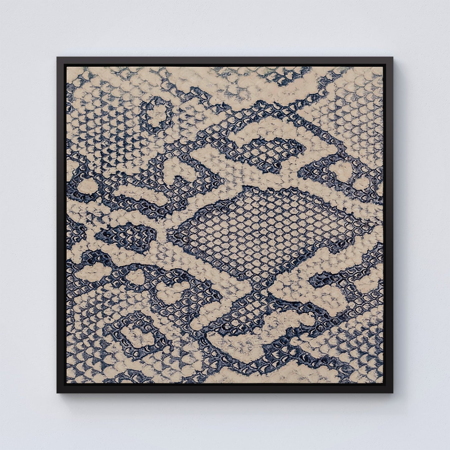 Snake Skin Framed Canvas