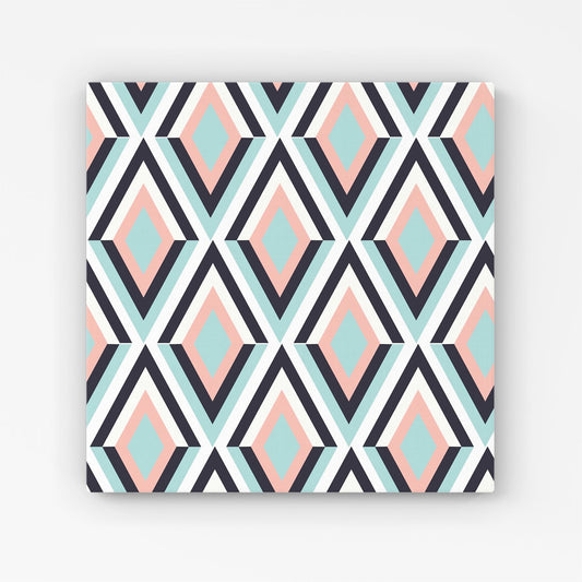 Zig Zag Abstract Pattern Canvas