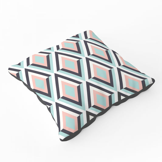 Zig Zag Abstract Pattern Floor Cushion