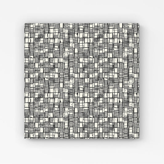 Irregular Sketched Block Textured Canvas