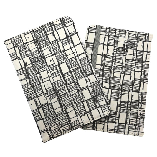Irregular Sketched Block Textured Passport Cover