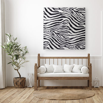 Zebra Texture Pattern Canvas
