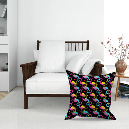 Vivid Flamingo Pattern Floor Cushion