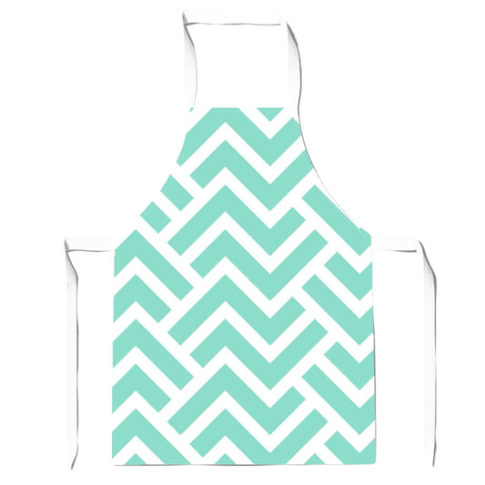Green Geometric Pattern Apron