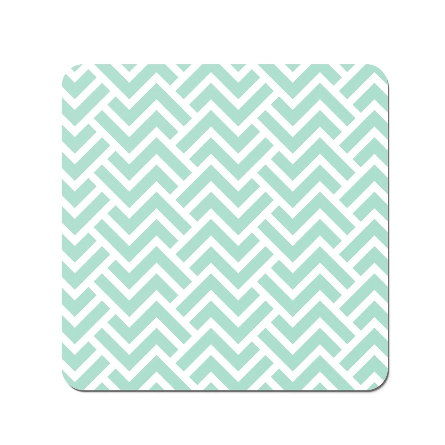 Green Geometric Pattern Coasters