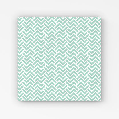 Green Geometric Pattern Canvas