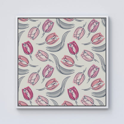 Tulips Framed Canvas