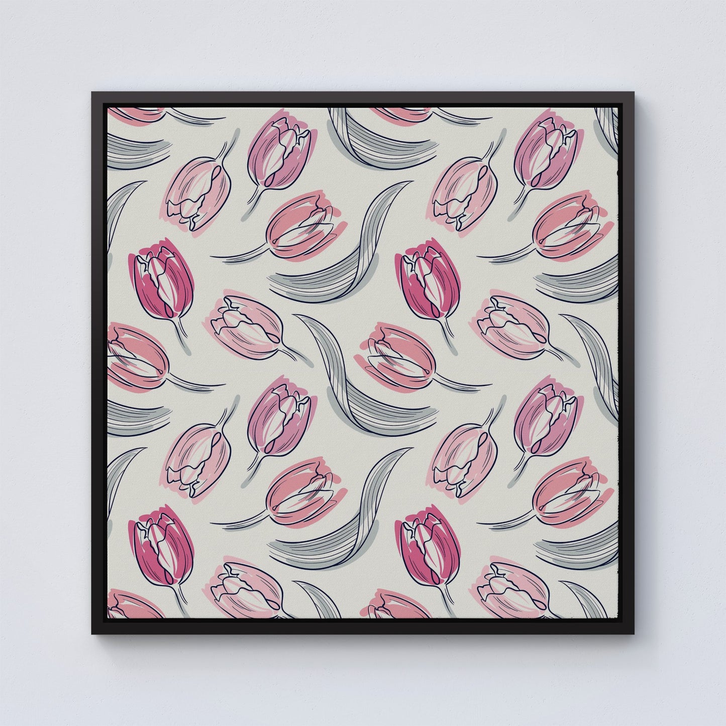 Tulips Framed Canvas