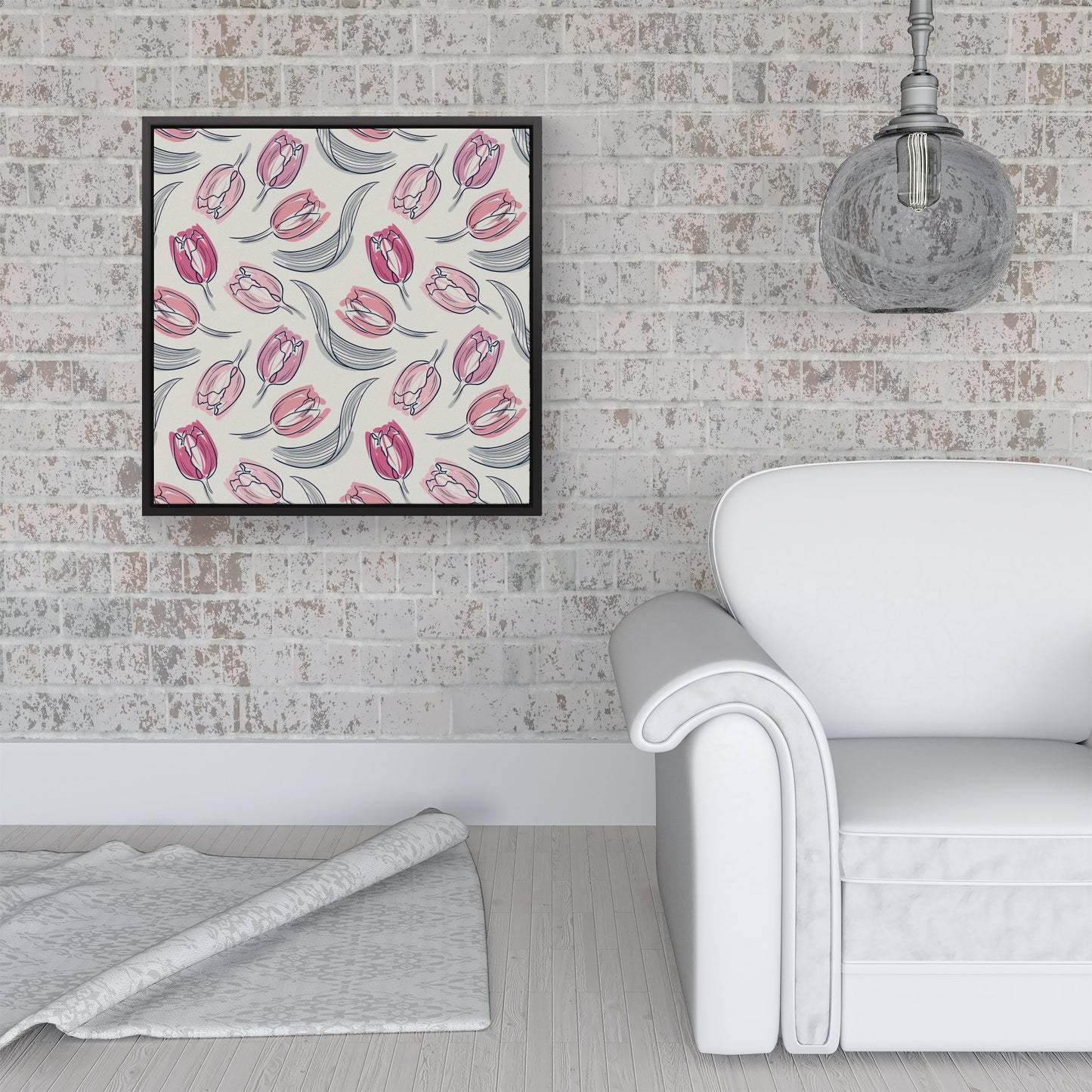 Tulips Framed Canvas