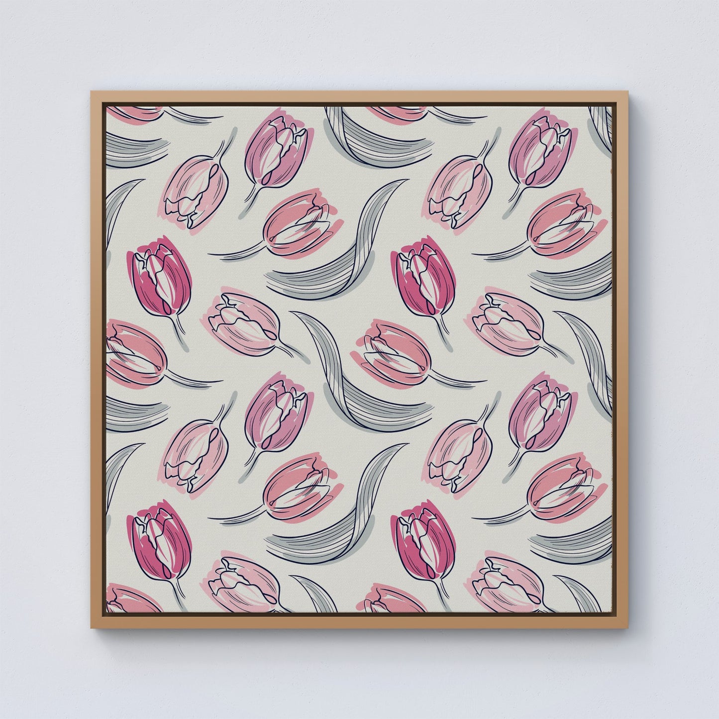 Tulips Framed Canvas