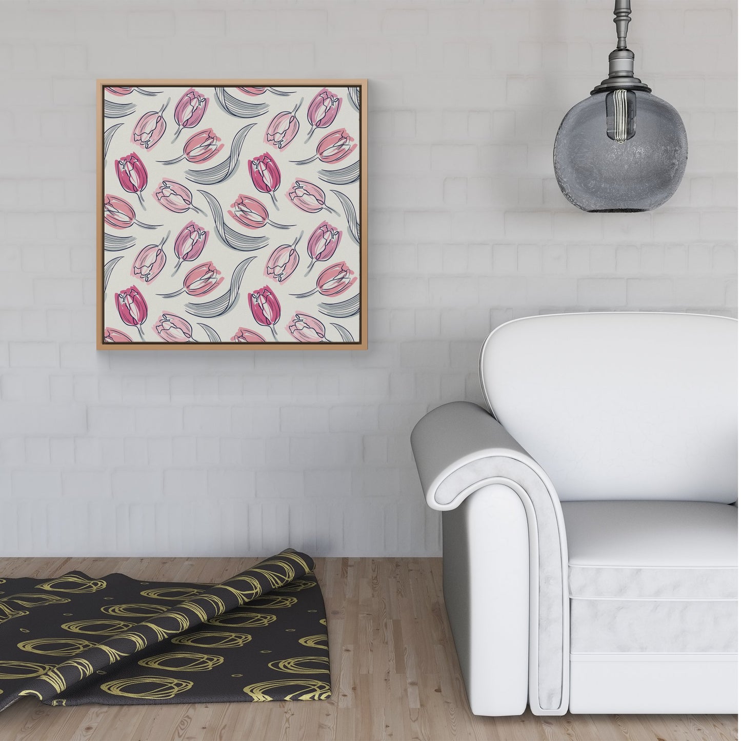 Tulips Framed Canvas