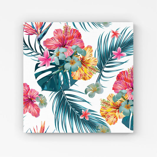 Spring Summer Flowers Canvas