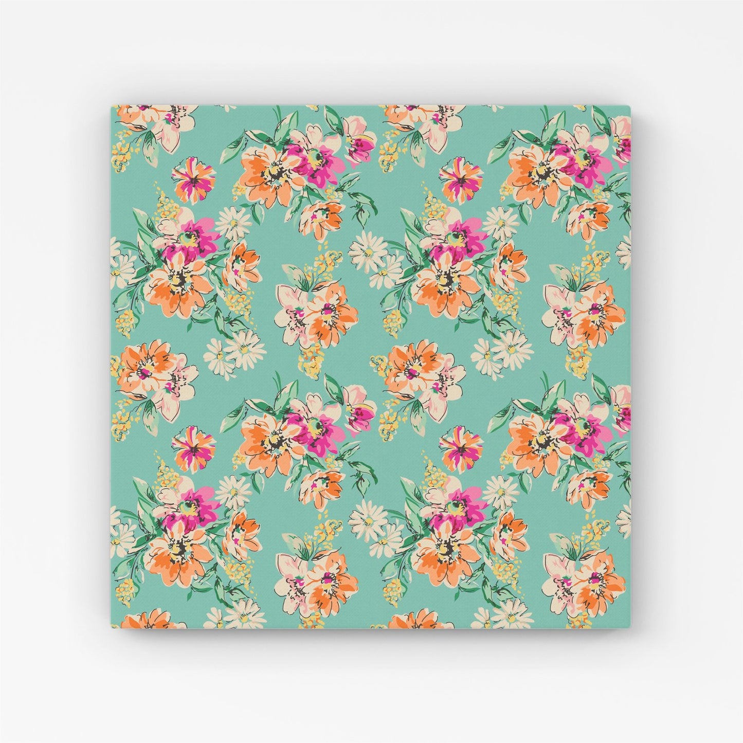 Bright Flower Sketch Canvas