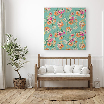 Bright Flower Sketch Canvas