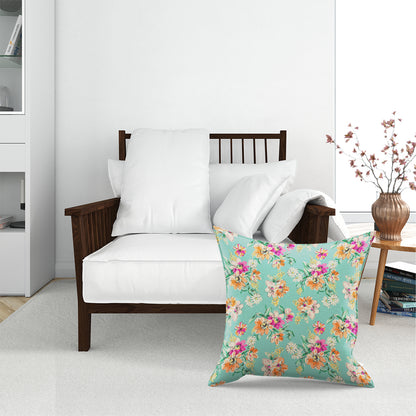 Bright Flower Sketch Floor Cushion