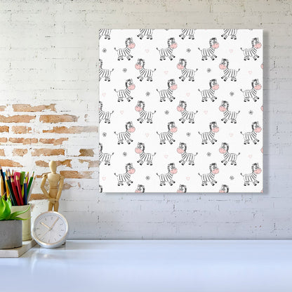 Cute Hand Drawn Zebra Canvas